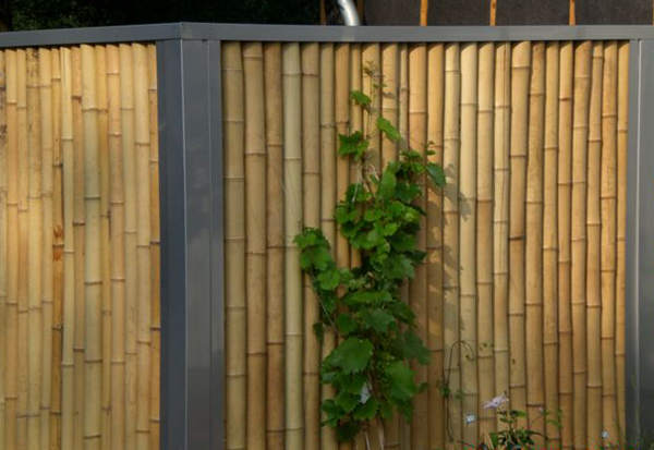 Edeslstahl-Bambus-Zaun
