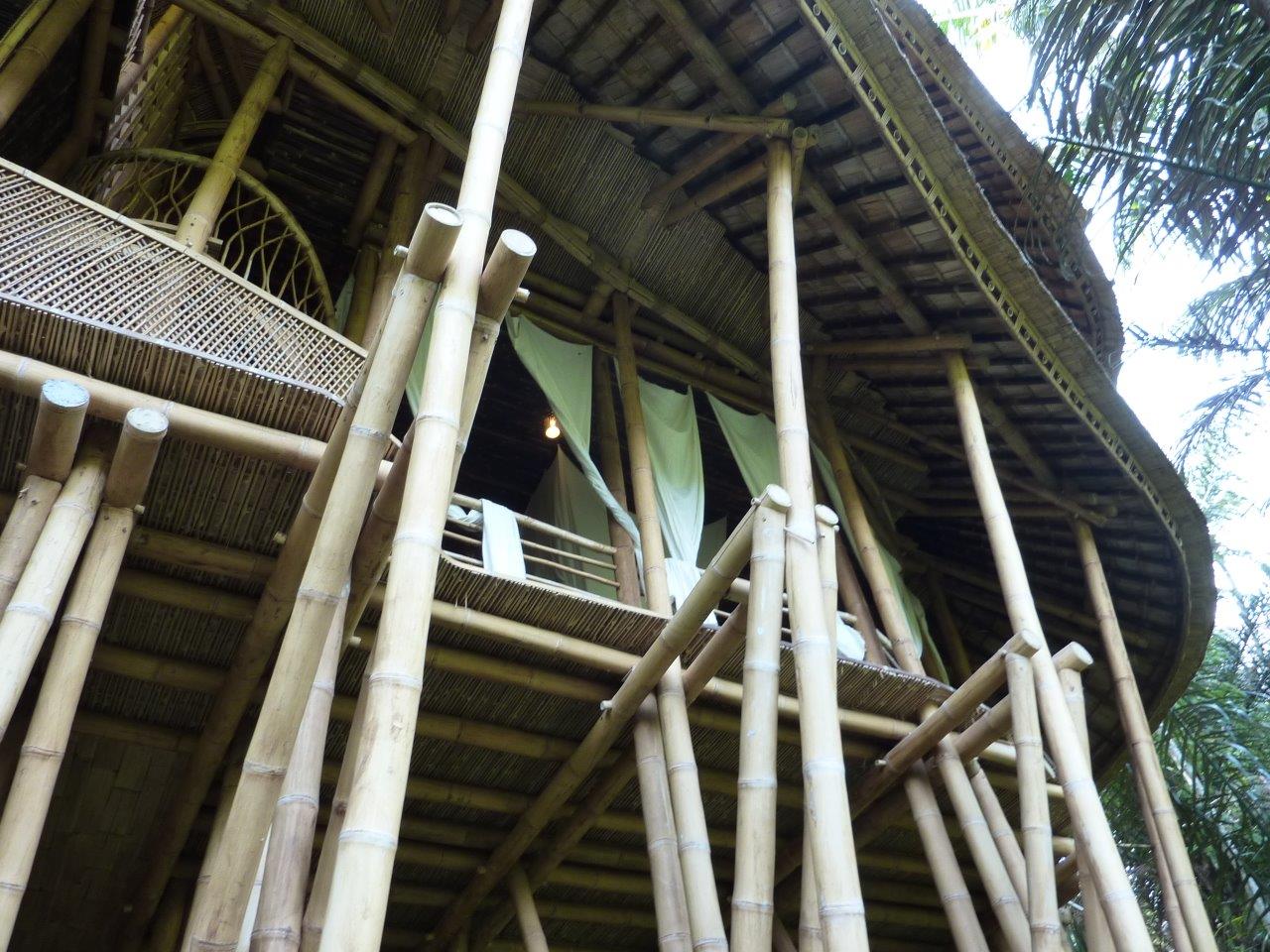 Haus aus Bambus in Indonesien