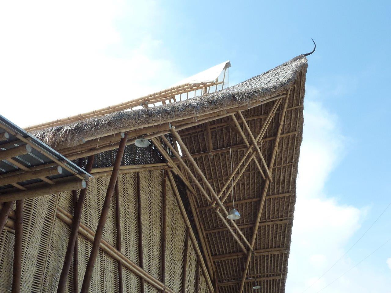 Giebel Bambuskonstruktion CONBAM