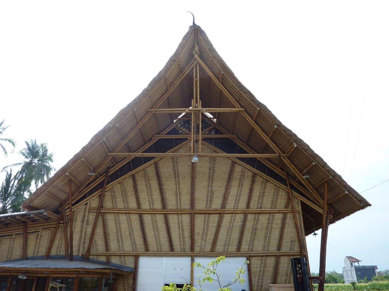 Hallendach Hallenbau aus Bambus CONBAM