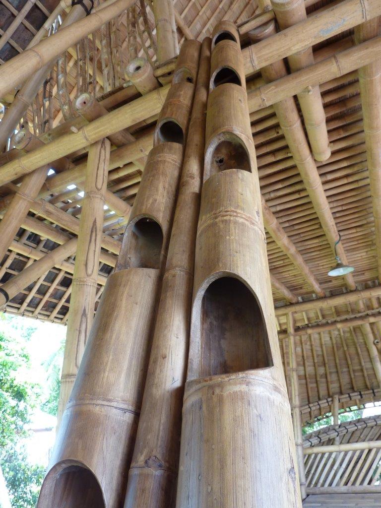 Raumspartreppe klappbar Petung Bambusstangen CONBAM