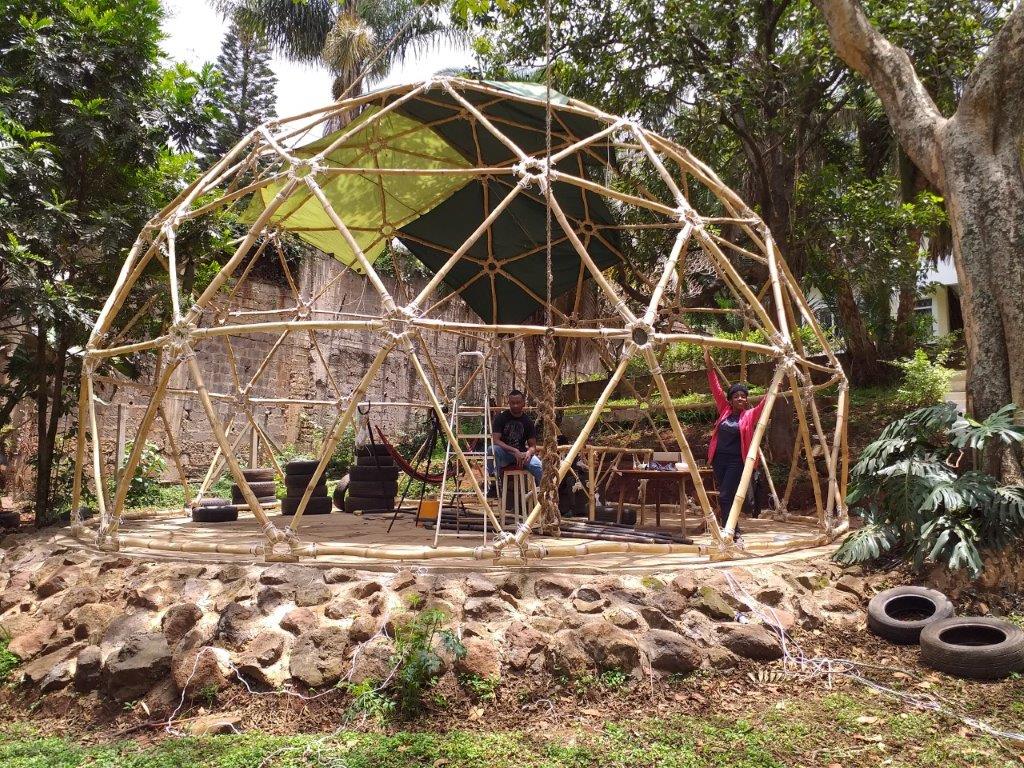 Geodesic Bamboo Dome in Kenya 20190910_120047